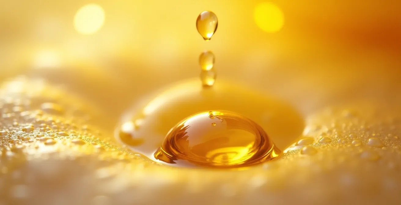 Mikroskopische Darstellung der Hautbarriere mit natürlichen Ölen