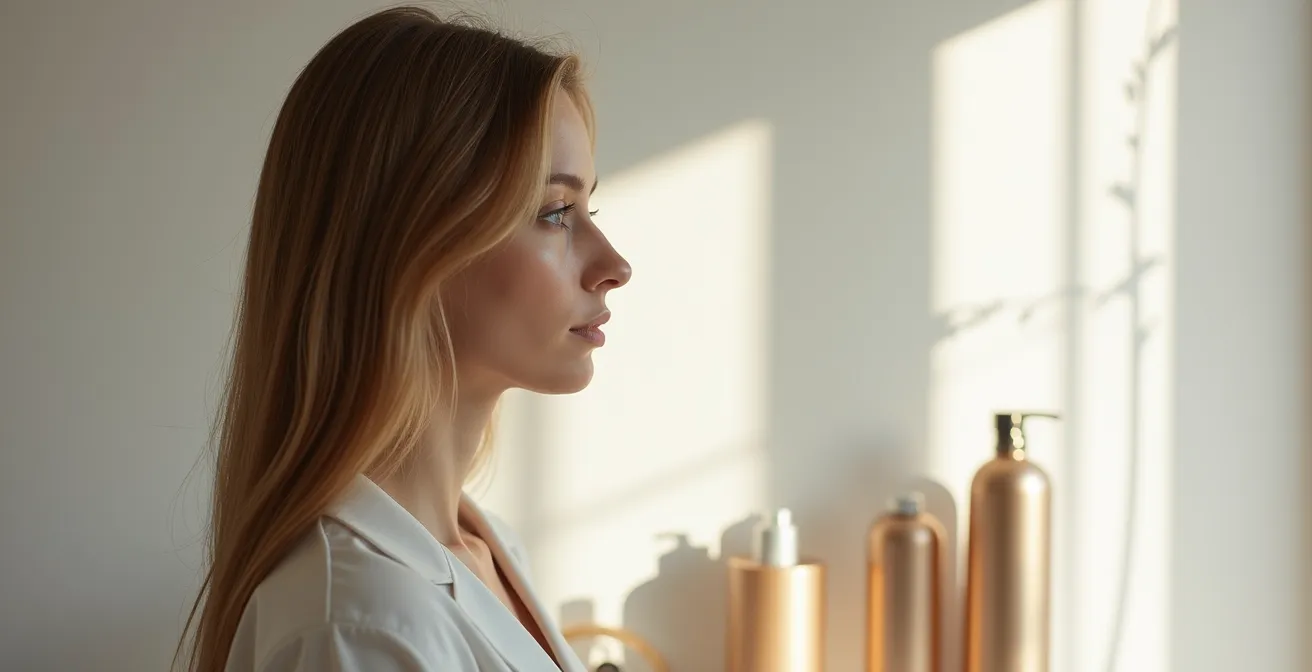 Vergleichsdarstellung, wie ein kinnlanger Bob ein breites Kiefer betont, während ein längerer Schnitt die Gesichtsform schmeichelhaft streckt.