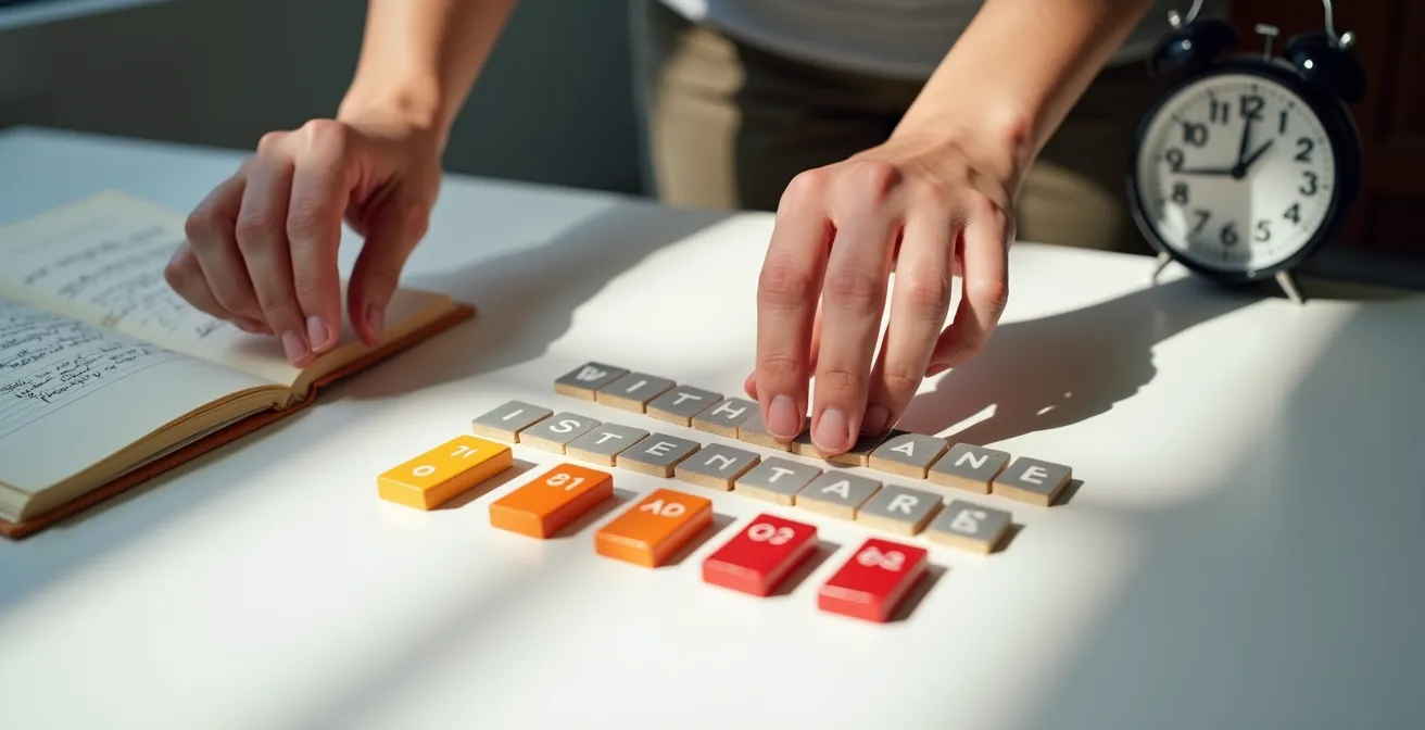 Abstrakte Darstellung der digitalen Ruhe durch Smartphone-Einstellungen