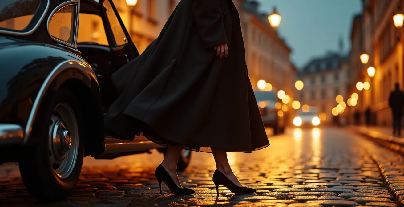 Elegante Winterabendgarderobe mit passenden Strumpfhosen