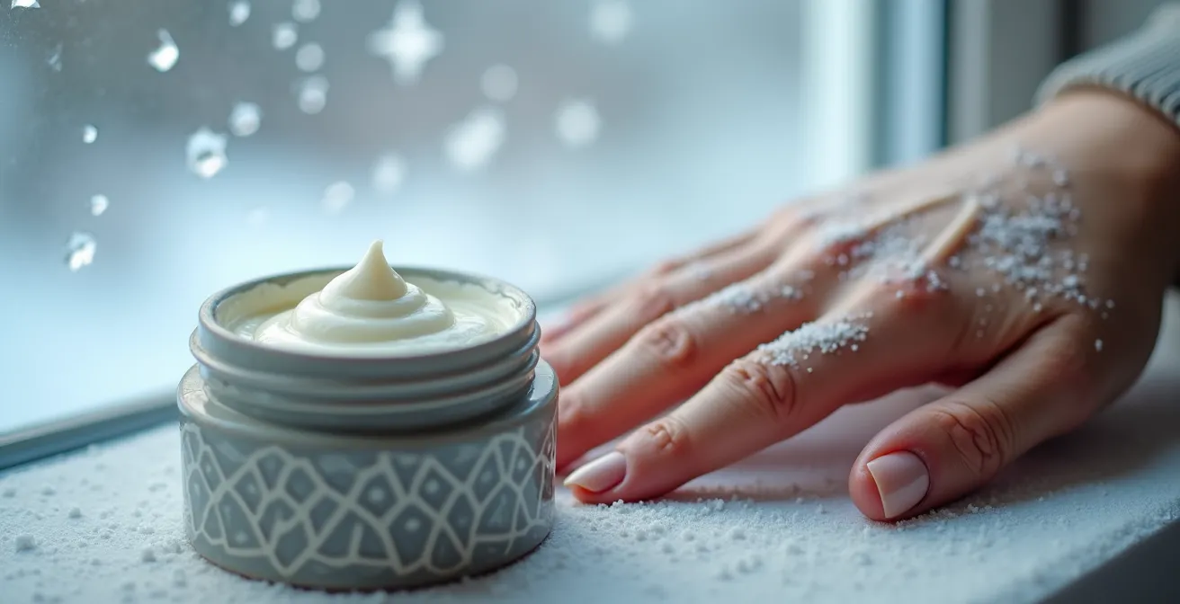 Reichhaltiger Hautbalsam schützt vor winterlicher Kälte